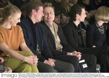 Anna Maria Mühe, David Kross, Max Riemelt und Sabin Tambrea bei der Kilian Kerner Fashion Show auf der Mercedes-Benz Fashion Week Berlin Autumn Winter 2016. Berlin, 20.01.2016 Foto:xFredericx xFuturexImage