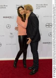 Alexandra Leinauer (Polzin) mit Mann Gerhard Leinauer - Ankunft zur Minx by Eva Lutz Fashion-Show im Rahmen der Mercedes-Benz Fashion Week Berlin Autumn Winter 2016 am Brandenburger Tor in Berlin am 19.01.2016. Mercedes-Benz Fashion Week Berlin Autumn Winter 2016