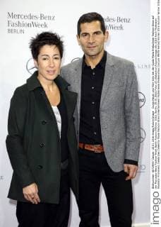 Dunja Hayali und Mitri Sirin bei der Guido Maria Kretschmer Fashion Show auf der Mercedes-Benz Fashion Week Berlin Autumn Winter 2016. Berlin, 20.01.2016 Foto:xS.xGabschx xFuturexImage