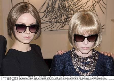 Alice Dwyer und Susanne Wuest bei der Kilian Kerner Fashion Show auf der Mercedes-Benz Fashion Week Berlin Autumn Winter 2016. Berlin, 20.01.2016 Foto:xK.xWernerx xFuturexImage