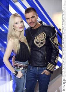 Mirja du Mont und Andre Borchers bei der Dimitri Fashion Show auf der Mercedes-Benz Fashion Week Berlin Autumn Winter 2016. Berlin, 21.01.2016 Foto:xS.xGabschx xFuturexImage