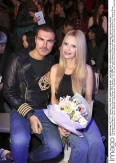 Andre Borchers und Mirja du Mont bei der Dimitri Fashion Show auf der Mercedes-Benz Fashion Week Berlin Autumn Winter 2016. Berlin, 21.01.2016 Foto:xS.xGabschx xFuturexImage