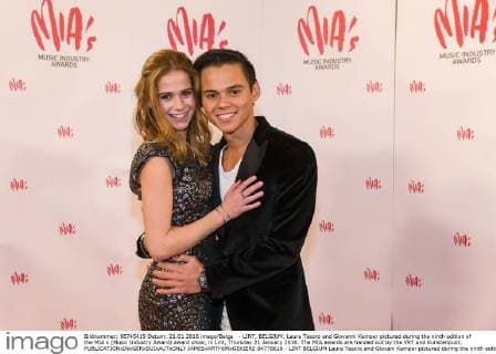 - LINT, BELGIUM: Laura Tesoro and Giovanni Kemper pictured during the ninth edition of the MIA s (Music Industry Award) award show, in Lint, Thursday 21 January 2016. The MIA awards are handed out by the VRT and Kunstenpunt.  JAMESxARTHURxGEKIERE 04778618