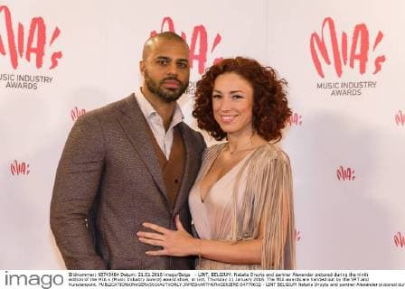 - LINT, BELGIUM: Natalia Druyts and partner Alexander pictured during the ninth edition of the MIA s (Music Industry Award) award show, in Lint, Thursday 21 January 2016. The MIA awards are handed out by the VRT and Kunstenpunt.  JAMESxARTHURxGEKIERE 04778632