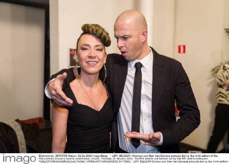 - LINT, BELGIUM: Charissa and Stan Van Samang pictured during the ninth edition of the MIA s (Music Industry Award) award show, in Lint, Thursday 21 January 2016. The MIA awards are handed out by the VRT and Kunstenpunt.  JAMESxARTHURxGEKIERE 04778662