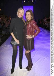 Giulia Siegel und Simone Ballack bei der Zukker Fashion Show auf der Mercedes-Benz Fashion Week Berlin Autumn Winter 2016. Berlin, 21.01.2016 Foto:xS.xGabschx xFuturexImage