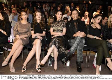 Sila Sahin, Yvonne Catterfeld, Rumer Willis, Jorge Gonzalez und Stephanie Stumph beim Luxaa und lavera Green Fashion Award auf dem Lavera Showfloor auf der Berlin Fashion Week Autumn Winter 2016. Berlin, 21.01.2016 Foto:xFredericx xFuturexImage