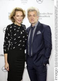 Dominic Raacke mit Freundin Alexandra Rohleder bei der Baldessarini Fashion Show auf der Mercedes-Benz Fashion Week Berlin Autumn Winter 2016. Berlin, 21.01.2016 Foto:xS.xGabschx xFuturexImage