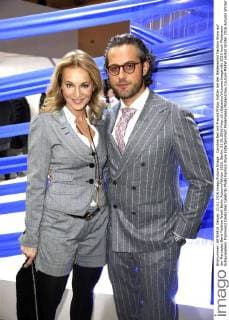 Caroline Beil mit Freund Philpp Sattler bei der Baldessarini Fashion Show auf der Mercedes-Benz Fashion Week Berlin Autumn Winter 2016. Berlin, 21.01.2016 Foto:xS.xGabschx xFuturexImage