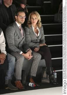 Caroline Beil mit Freund Philpp Sattler bei der Baldessarini Fashion Show auf der Mercedes-Benz Fashion Week Berlin Autumn Winter 2016. Berlin, 21.01.2016 Foto:xS.xGabschx xFuturexImage