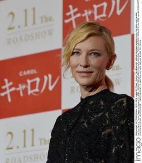 Actress Cate Blanchett attends the stage greeting during the Japan premiere for the film Carol in Tokyo, Japan on January 22, 2016.  TKP2016012210 KEIZOxMORI