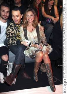 Marc Eggers, Julian F. M. Stoeckel und Maren Gilzer bei der Emre Erdemoglu Fashion Show auf der Mercedes-Benz Fashion Week Berlin Autumn Winter 2016. Berlin, 22.01.2016 Foto:xS.xGabschx xFuturexImage