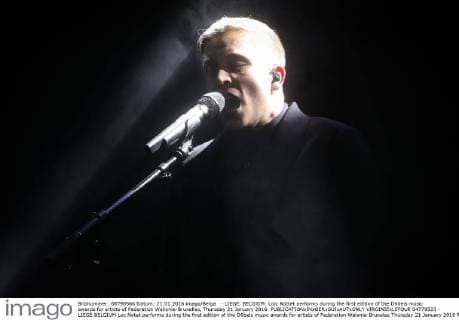 - LIEGE, BELGIUM: Loïc Nottet performs during the first edition of the D6bels music awards for artists of Federation Wallonie-Bruxelles, Thursday 21 January 2016.  VIRGINIExLEFOUR 04779523