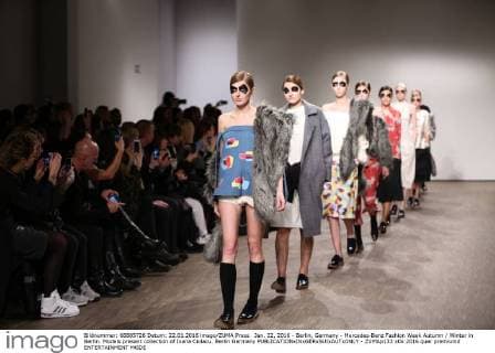 Jan. 22, 2016 - Berlin, Germany - Mercedes-Benz Fashion Week Autumn Winter in Berlin. Models present collection of Ioana Ciolacu. Berlin Germany - ZUMAp133
