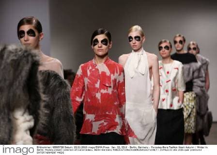 Jan. 22, 2016 - Berlin, Germany - Mercedes-Benz Fashion Week Autumn Winter in Berlin. Models present collection of Ioana Ciolacu. Berlin Germany - ZUMAp133