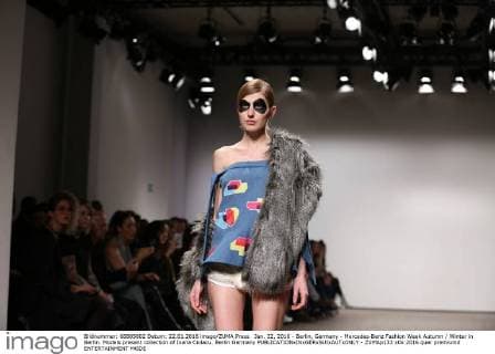 Jan. 22, 2016 - Berlin, Germany - Mercedes-Benz Fashion Week Autumn Winter in Berlin. Models present collection of Ioana Ciolacu. Berlin Germany - ZUMAp133