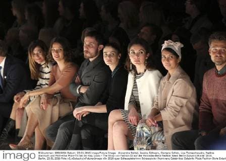 Alexandra Neldel, Jessica Schwarz, Clemens Schick, Lisa Tomaschewsky, Nadine Warmuth und Minh-Khai Phan-Thi bei der Key Looks - The Show von Fashion ID auf der Mercedes-Benz Fashion Week Berlin Autumn Winter 2016. Berlin, 23.01.2016 Foto:xS.xGabschx xFuturexImage