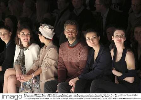 Lisa Tomaschewsky, Nadine Warmuth, Minh-Khai Phan-Thi und Wayne Carpendale bei der Key Looks - The Show von Fashion ID auf der Mercedes-Benz Fashion Week Berlin Autumn Winter 2016. Berlin, 23.01.2016 Foto:xS.xGabschx xFuturexImage