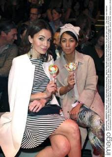 Nadine Warmuth und Minh-Khai Phan-Thi bei der Key Looks - The Show von Fashion ID auf der Mercedes-Benz Fashion Week Berlin Autumn Winter 2016. Berlin, 23.01.2016 Foto:xS.xGabschx xFuturexImage