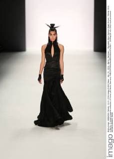 Jan. 22, 2016 - Berlin, Germany - Mercedes-Benz Fashion Week Autum Winter 2016 in Berlin. A model presents collection of Irene Luft Berlin Germany - ZUMAp133