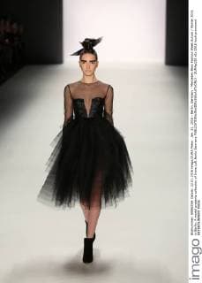 Jan. 22, 2016 - Berlin, Germany - Mercedes-Benz Fashion Week Autum Winter 2016 in Berlin. A model presents collection of Irene Luft Berlin Germany - ZUMAp133