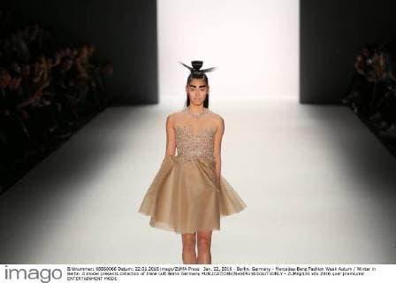 Jan. 22, 2016 - Berlin, Germany - Mercedes-Benz Fashion Week Autum Winter in Berlin. A model presents collection of Irene Luft Berlin Germany - ZUMAp133