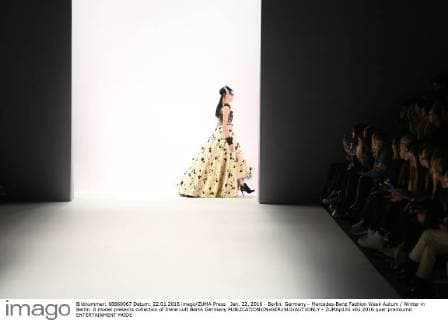 Jan. 22, 2016 - Berlin, Germany - Mercedes-Benz Fashion Week Autum Winter in Berlin. A model presents collection of Irene Luft Berlin Germany - ZUMAp133