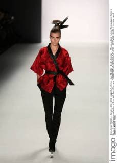 Jan. 22, 2016 - Berlin, Germany - Mercedes-Benz Fashion Week Autum Winter in Berlin. A model presents collection of Irene Luft Berlin Germany - ZUMAp133