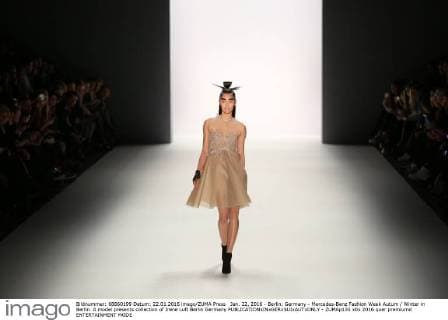 Jan. 22, 2016 - Berlin, Germany - Mercedes-Benz Fashion Week Autum Winter in Berlin. A model presents collection of Irene Luft Berlin Germany - ZUMAp133
