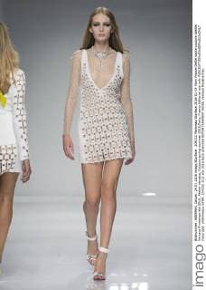 204232 Marineau Starface 2016-01-24 Paris France Defile haute couture Atellier Versace Printemps été 2016. Atelier Versace, Couture spring-summer 2016,Paris, France Editorial use only  Copyright: xMarineaux STAR_204232_012