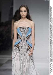 204232 Marineau Starface 2016-01-24 Paris France Defile haute couture Atellier Versace Printemps été 2016. Atelier Versace, Couture spring-summer 2016,Paris, France Editorial use only  Copyright: xMarineaux STAR_204232_036