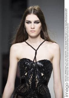 204232 Marineau Starface 2016-01-24 Paris France Defile haute couture Atellier Versace Printemps été 2016. Atelier Versace, Couture spring-summer 2016,Paris, France Editorial use only  Copyright: xMarineaux STAR_204232_047