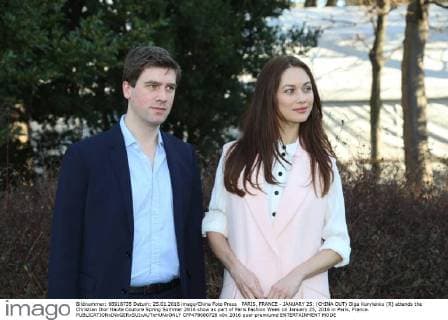 PARIS, FRANCE - JANUARY 25: (CHINA OUT) Olga Kurylenko (R) attends the Christian Dior Haute Couture Spring Summer 2016 show as part of Paris Fashion Week on January 25, 2016 in Paris, France.  CFP478680728
