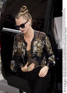 Cara Delevingne - Promis bei der Paris Fashion Week, Modenschau Chanel - 26 01 2016 JBAutissier Panoramic 