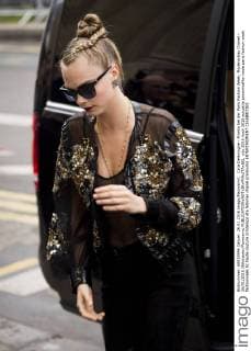 Cara Delevingne - Promis bei der Paris Fashion Week, Modenschau Chanel - 26 01 2016 JBAutissier Panoramic 