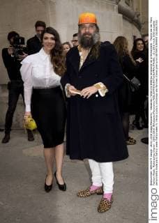 Sebastien Tellier mit Ehefrau Amandine de la Richardiere - Promis bei der Paris Fashion Week, Modenschau Chanel - 26 01 2016 JBAutissier Panoramic 