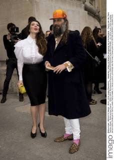 Sebastien Tellier mit Ehefrau Amandine de la Richardiere - Promis bei der Paris Fashion Week, Modenschau Chanel - 26 01 2016 JBAutissier Panoramic 
