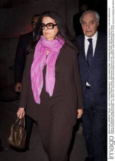 Paris Fashion Week - Prominente bei der Armani Modenschau Francoise Bettencourt Meyers mit Ehemann Jean Pierre Meyers - Paris Fashion Week, Modenschau Giorgio Armani - 26 01 2016 JBAutissier Panoramic 