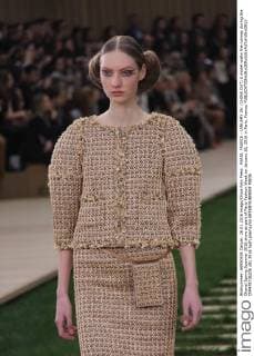 PARIS, FRANCE - JANUARY 26: (CHINA OUT) A model walks the runway during the Chanel Spring Summer 2016 show as part of Paris Fashion Week on January 26, 2016 in Paris, France.  CFP478736226