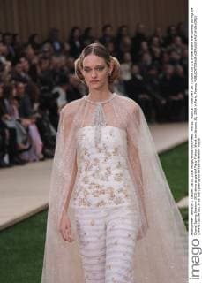 PARIS, FRANCE - JANUARY 26: (CHINA OUT) A model walks the runway during the Chanel Spring Summer 2016 show as part of Paris Fashion Week on January 26, 2016 in Paris, France.  CFP478736234