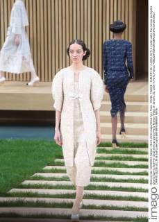 PARIS, FRANCE - JANUARY 26: (CHINA OUT) A model walks the runway during the Chanel Spring Summer 2016 show as part of Paris Fashion Week on January 26, 2016 in Paris, France.  CFP478736236