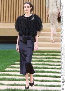 PARIS, FRANCE - JANUARY 26: (CHINA OUT) A model walks the runway during the Chanel Spring Summer 2016 show as part of Paris Fashion Week on January 26, 2016 in Paris, France.  CFP478736237