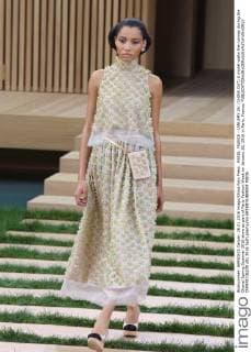 PARIS, FRANCE - JANUARY 26: (CHINA OUT) A model walks the runway during the Chanel Spring Summer 2016 show as part of Paris Fashion Week on January 26, 2016 in Paris, France.  CFP478736239