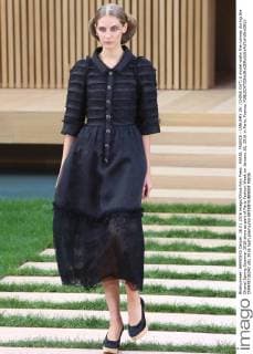 PARIS, FRANCE - JANUARY 26: (CHINA OUT) A model walks the runway during the Chanel Spring Summer 2016 show as part of Paris Fashion Week on January 26, 2016 in Paris, France.  CFP478736242