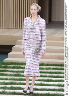 PARIS, FRANCE - JANUARY 26: (CHINA OUT) A model walks the runway during the Chanel Spring Summer 2016 show as part of Paris Fashion Week on January 26, 2016 in Paris, France.  CFP478736254