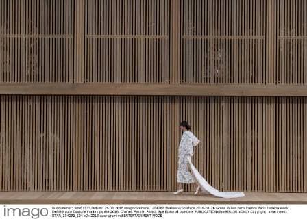 204282 Marineau Starface 2016-01-26 Grand Palais Paris France Paris Fashion week. Defilé Haute Couture Printemps été 2016. Chanel. People. PANO. Spe Editorial Use Only  Copyright: xMarineaux STAR_204282_134