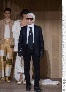204282 Marineau Starface 2016-01-26 Grand Palais Paris France Paris Fashion week. Defilé Haute Couture Printemps été 2016. Chanel. People. PANO. Spe Editorial Use Only Lagerfeld, Karl; Giabiconi, Baptiste  Copyright: xMarineaux STAR_204282_144