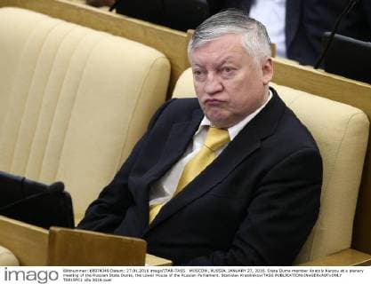 MOSCOW, RUSSIA. JANUARY 27, 2016. State Duma member Anatoly Karpov at a plenary meeting of the Russian State Duma, the Lower House of the Russian Parliament. Stanislav Krasilnikov TASS  TS015FC1
