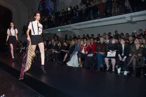 204313 Serge Arnal Starface 2016-01-27 Paris France Paris Fashion week. Defile Haute Couture Printemps ete 2016. Gaultier. People. de Caunes, Antoine; Silla, Karine; Louboutin, Christian; Ferguson Duhamel, Stacy Ann ( Fergie ); Ditto, Beth ( The Gossip ); Khelfa-Seydoux, Farida; Letissier, Heloise ( Christine and the Queens )  Copyright: xSergexArnalx xStarfacex STAR_204313_026
