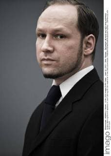June 12, 2012 - Oslo, Norway - Norwegian terrorist and right wing extremist Anders Behring Breivik appears in court during his ten week trial in the Oslo courthouse. - ZUMAw111